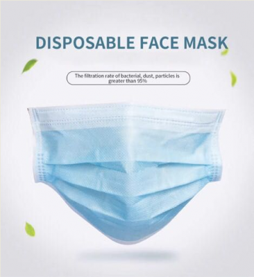 3 Strato di maschera viso monouso